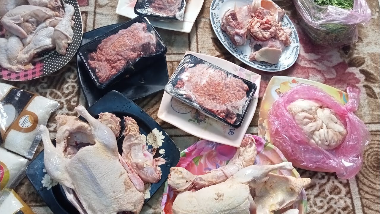 مشتريات العيد باسعار اللحوم المجمده والبط والدواجن لحوم السقط كل سنه وانتم طيبين