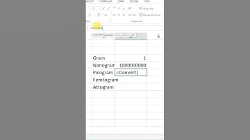 Convert Gram into Picogram Microsoft Excel #msexcel #picogram #excel #shorts