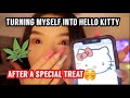 hello kitty makeup after a special treat🍃| VLOGMAS DAY 3🎄