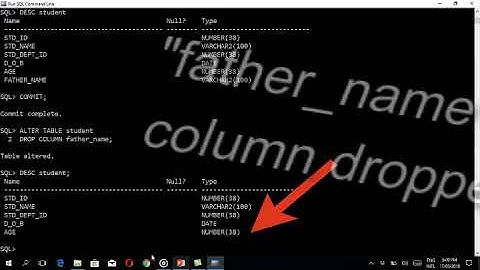SQl Fundamentals - DDL Commands Practical - Oracle 11g