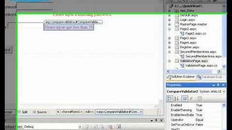 25 - ASP.NET Compare Validator
