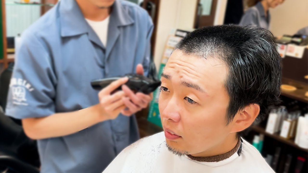 【丸刈りスタイル】理容師が行う本気の坊主カット - YouTube