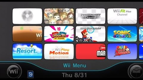 Dark Alternate Themed Hacked Wii Menu