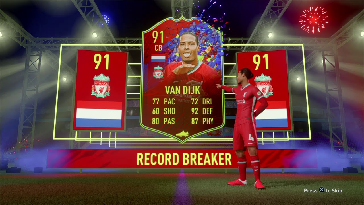 FIFA 21 Recordbreaker Van Dijk in Pack YouTube