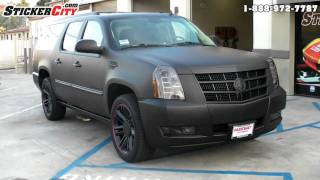 2021 Cadillac Escalade Custom KPMF Matte Black Wrap