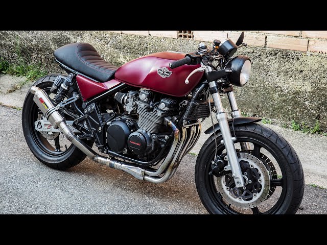 Cafe racer Kawasaki ZR 550 - YouTube