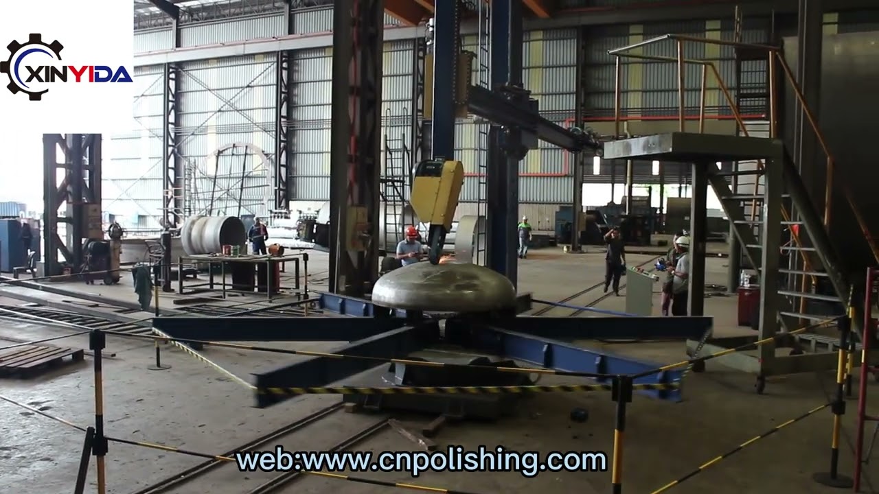 dished end polishing machine