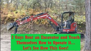 Using a Yanmar ViO50 Excavator to Remove Hawthorn Bushes & Ladder Trees