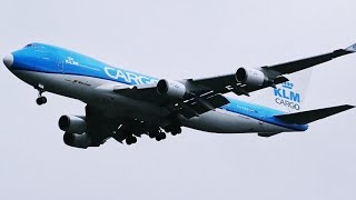 SPECTACULAR LANDING: BREAKOFF PROCEDURE KLM B747-400ERF at Amsterdam Schiphol [4K]