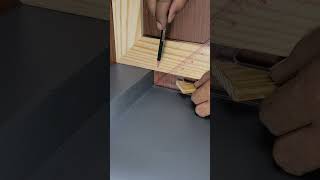 Perfect Wooden Corner Joints Made Easy #shorts #woodworking #carpentry #woodworkingtips #joinery