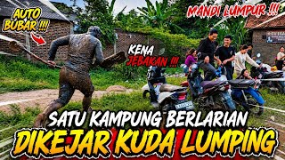 KUDA LUMPING BENJANG PMB MENYAPA WARGA SAPAN SUMBERSARI AUTO BERHAMBURAN❗️❗️LEMBUR KURING