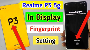 How to set fingerprint lock in Realme p3 5g / Realme p3 5g me display fingerprint lock kaise lagaen