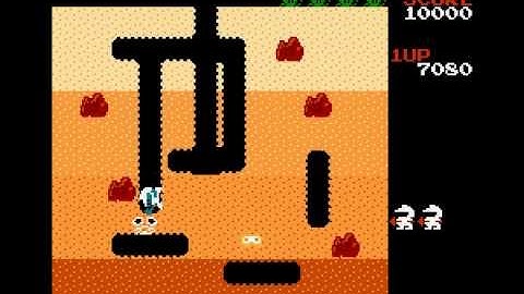 Foxy plays Dig Dug (FDS / Famicom Disk System) - Vizzed.com GamePlay