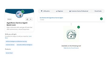 Agentforce Service Agent: Quick Look - Salesforce Trailhead