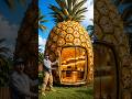 😱I Built a Luxury Office Inside a Giant Pineapple 🍍🏡 #trending #bunker #diy
