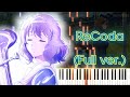 【響け!ユーフォニアム3 OP】ReCoda/TRUE (フル) ピアノアレンジ