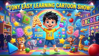 TONY Easy Learning Cartoon Show! 🌈📚🔤🔢 | ABC, Numbers, Colors, Animals, Songs & Fun Learning for Kids Learn Counting Explore Abc Discover Shapes Colorful Preschool Learning