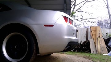 My 2011 v6 camaro straight piped with Revs