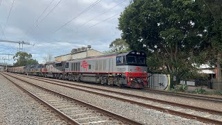 SCT freight 5MP9 through Hawker St with CSR020, SCT011, CF4428 & CF4402