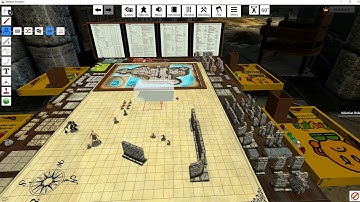 Tabletop Simulator with Pathfinder RPG table demo