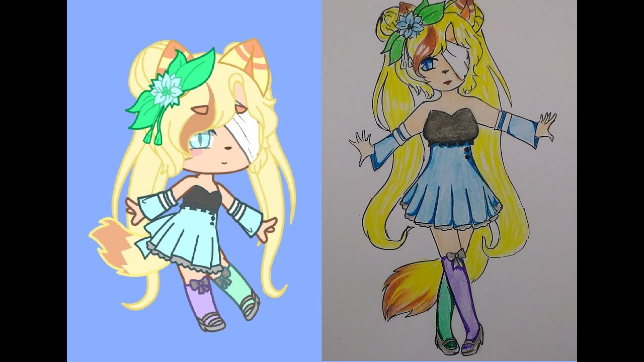 Как нарисовать волосы из гача клуб