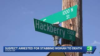 Man arrested in deadly stabbing of 72-year-old woman in Stockton