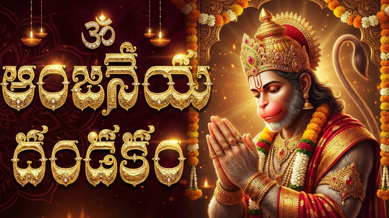 శ్రీ ఆంజనేయం – ప్రసన్నాంజనేయం | Hanuman Dandakam Telugu | Lord Hanuman Songs Telugu