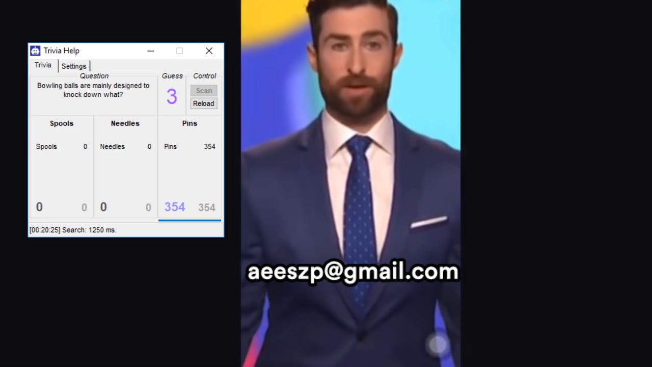 Demo of my hq trivia bot