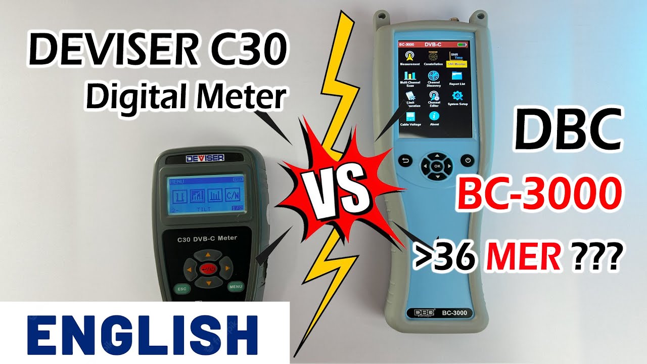 English DBC BC3000 vs Deviser C30 Digital Meter Comparsion