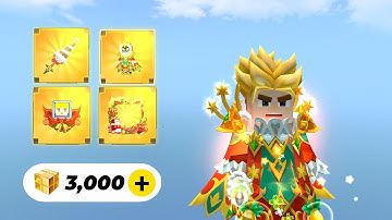 Spending 3,000 Gcubes for Christmas Skin in Bedwars!! (Blockman Go)