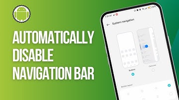 How to Automatically Disable Navigation Bar