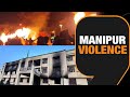 Manipur violence  mob attacks churachandpur sps office 2 dead  news9