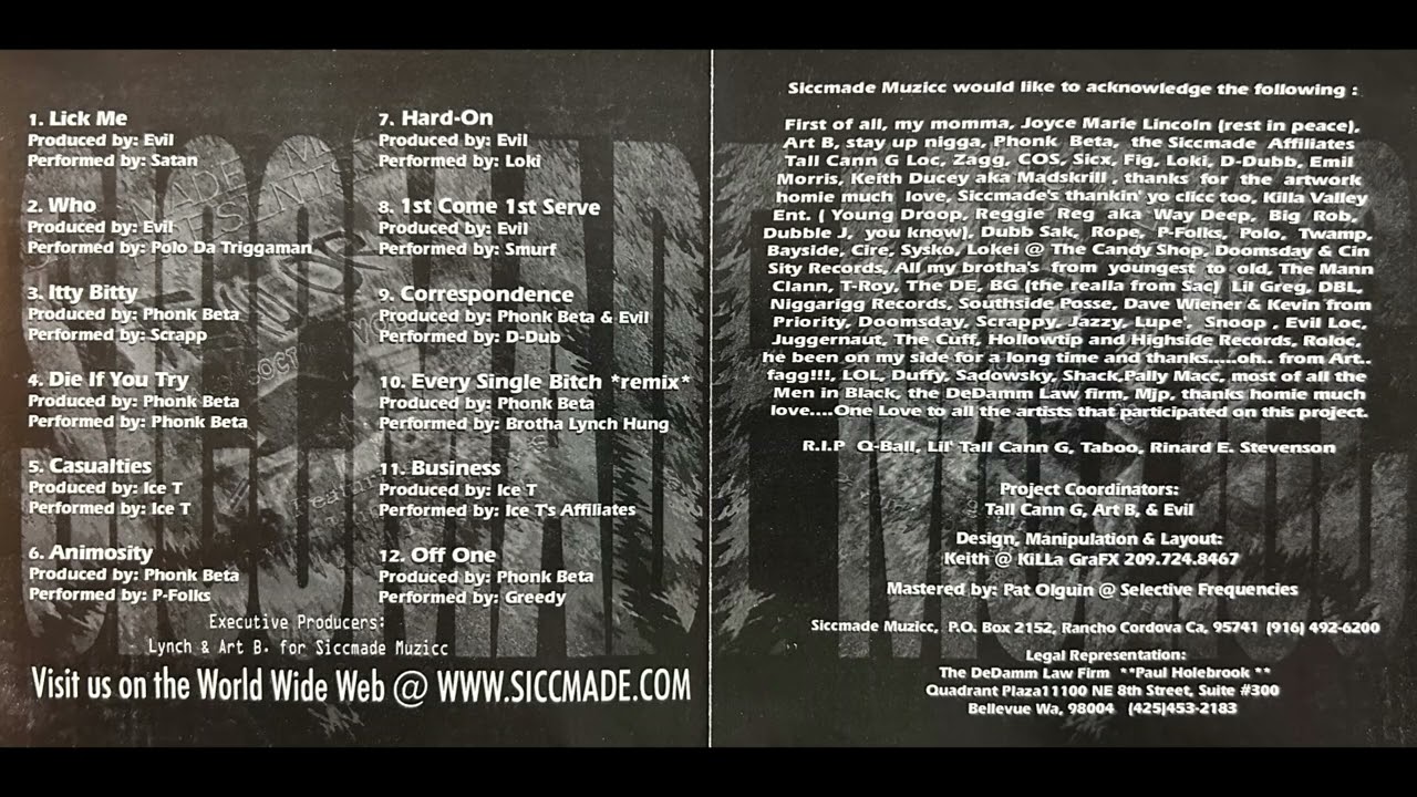 Brotha Lynch Hung (6. Hard On - Loki & Phonk Beta)(Siccmade Muzicc Presents : HEAD DRAMA) 2000