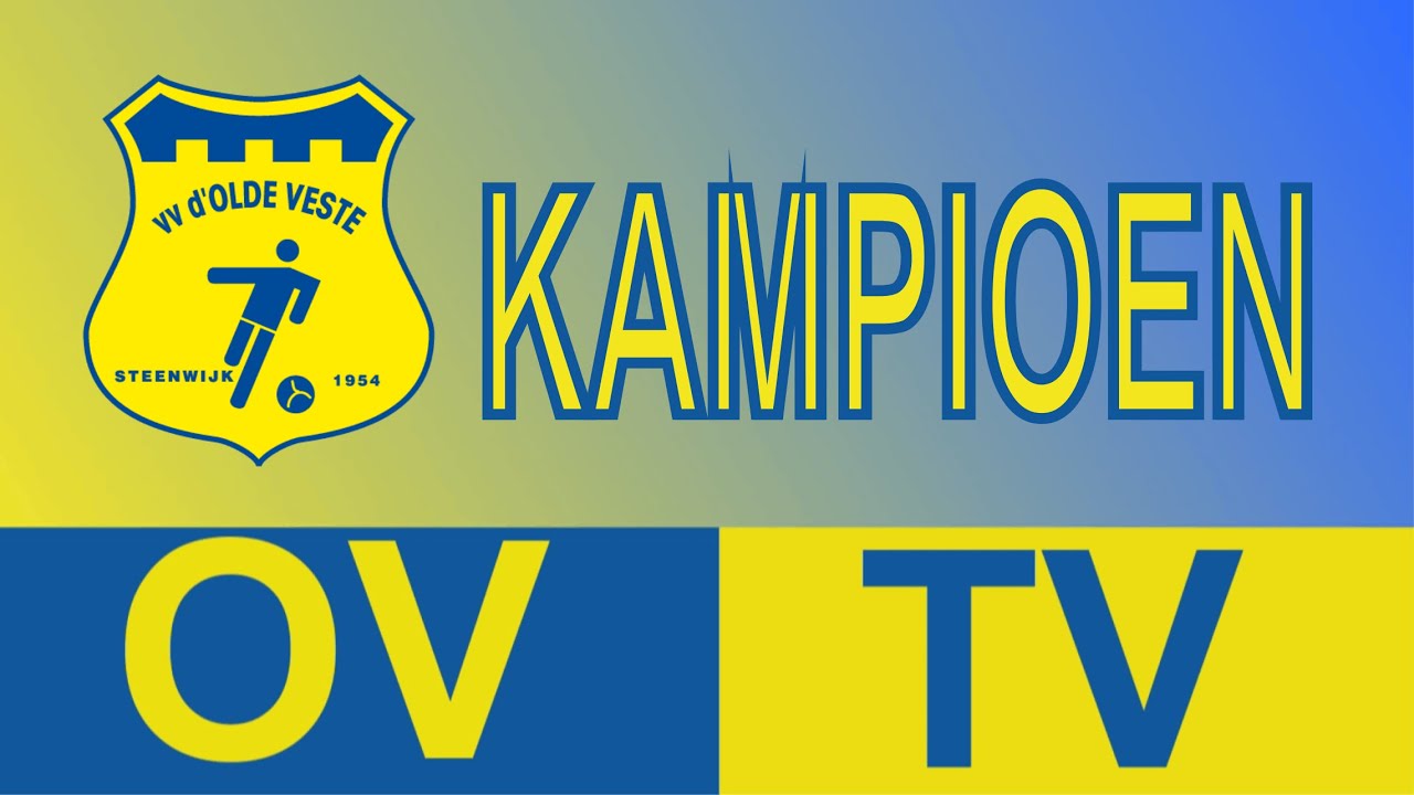 d'Olde Veste KAMPIOEN 2021-2022 op naar de HOOFDKLASSE