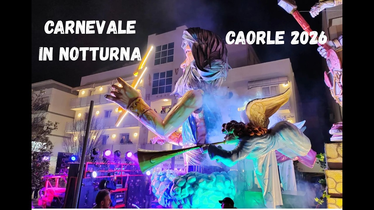 Carnevale di Caorle in notturna