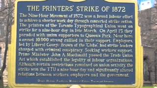 Heritage Moment: The 1872 Toronto Printers' Strike