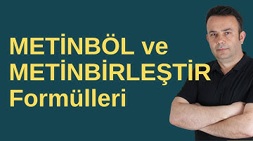 Excel METİNBÖL ve METİNBİRLEŞTİR Formülleri Nasıl Kullanılır?- 905. video | Ömer BAĞCI