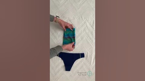 How to KonMari Fold Underwear