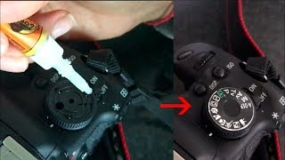 Replacing A Missing Canon 600D Mode Dial At Home