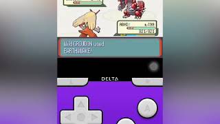 Catching wild GROUDON using different poke balls “Pokémon ruby version “