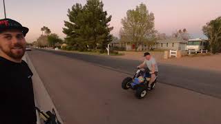 Suzuki LT80 First Test! Crash immediately