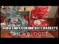 High End Looking Christmas Gift Baskets-On a Budget