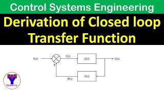Derivation of Transfer Function of Closed Loop System | Derivation of closed loop transfer function