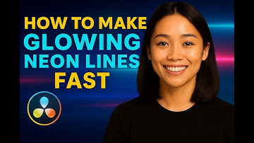 How To Make Glowing Neon Lines In DaVinci Resolve Fast!