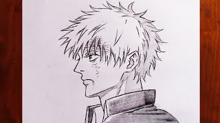 How To Draw Gojo Satoru Side View Step By Step Easy Anime Drawing