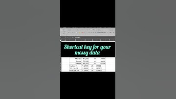 Shortcut key in Excel #excel #shortsfeed #shortvideo #shorts