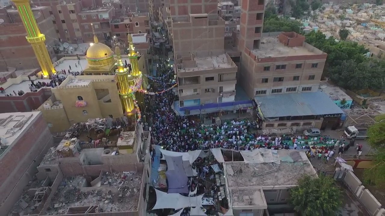 تصوير جوي لاداه صلاه العيد بالمرج اتفرج ع العظمة