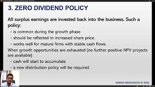 Dividend Policy | Modern Business Concepts | CIMA F3 Revision & ACCA P4 Revision
