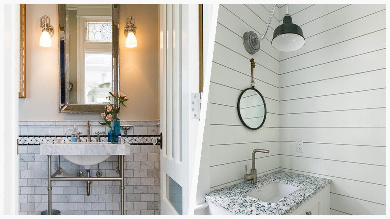 75 Large White Powder Room Design Ideas You'll Love ☆ YouTube