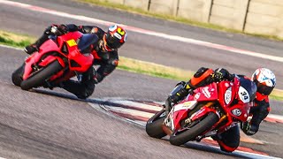 Ducati Panigale V4 Vs Bmw S1000rr at BIC | Racing is Life Everything else is waiting